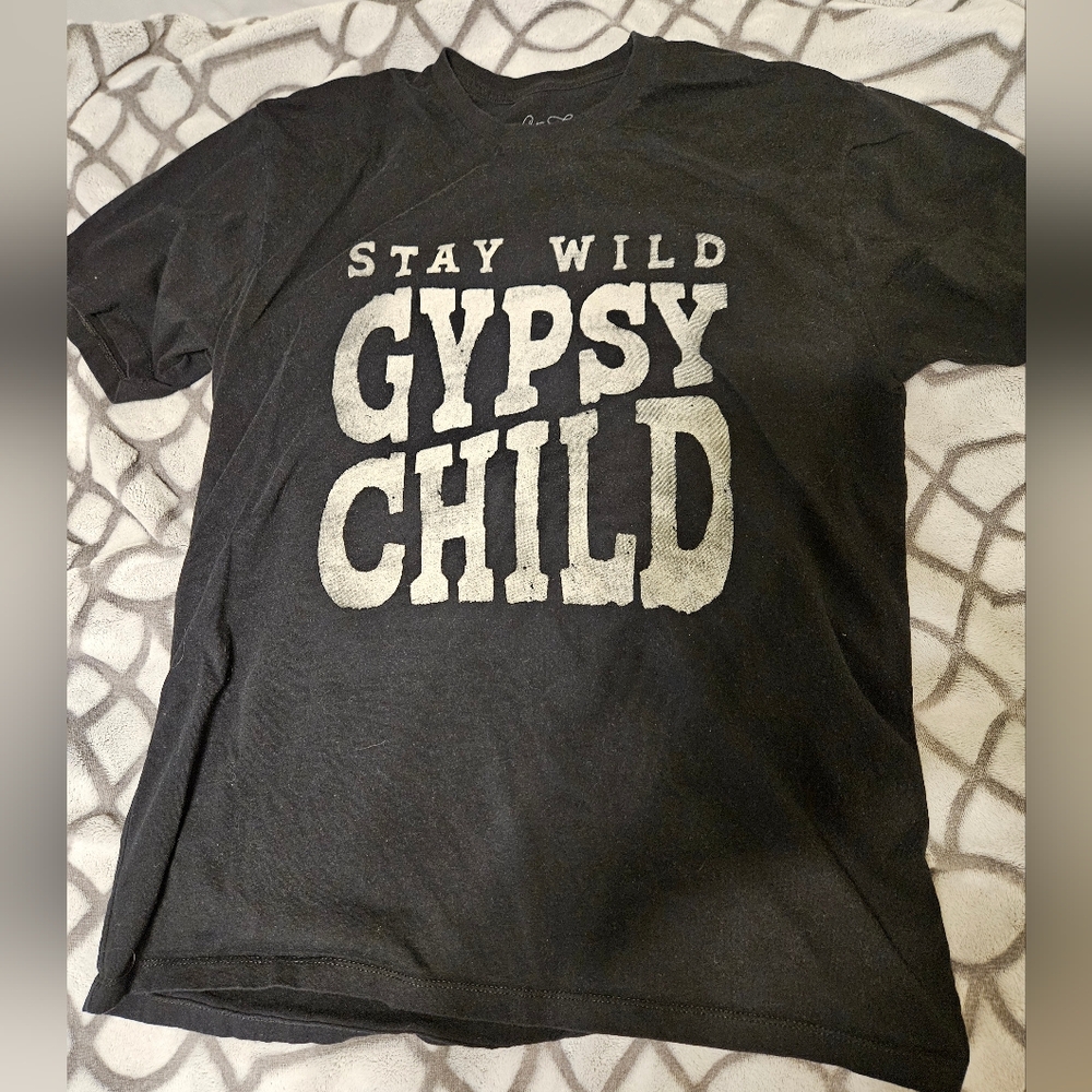 Stay Wild Gypsy Child Black T-Shirt